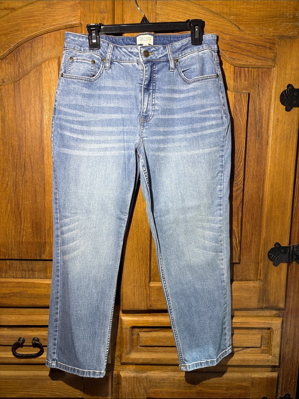 Candace Cameron Bure Light Wash Straight Leg Jeans